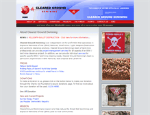 Tablet Screenshot of clearedground.org